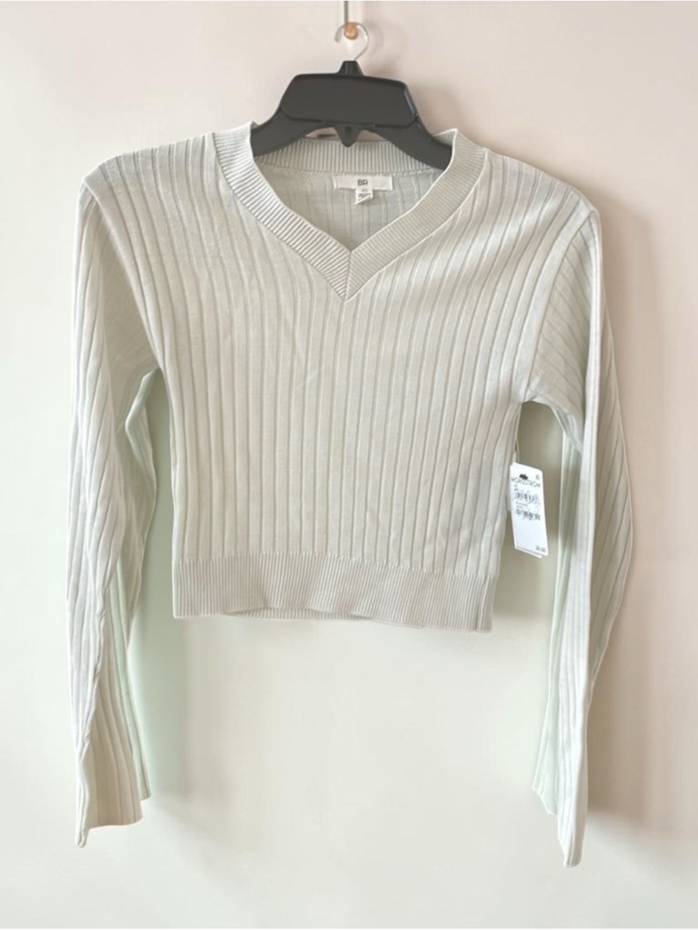 BP cropped , ribbed sweater